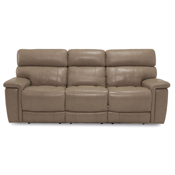 Palliser Powell Power Reclining Leather Match Sofa Powell 41135-61 Sofa Power Recliner - Putty IMAGE 1