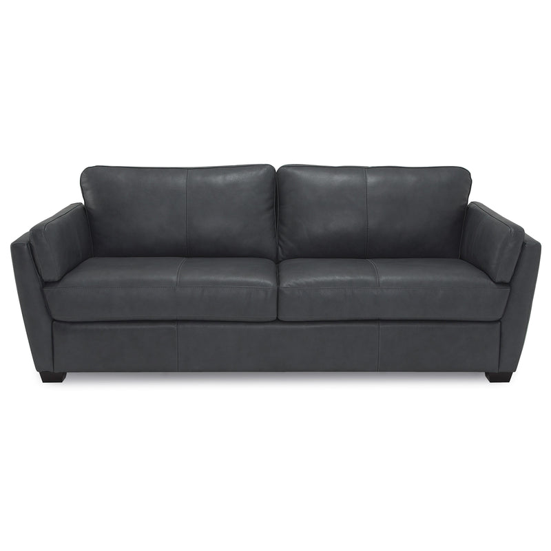 Palliser Burnam Stationary Leather Match Sofa Burnam 77889-01 Sofa - Thunder IMAGE 1