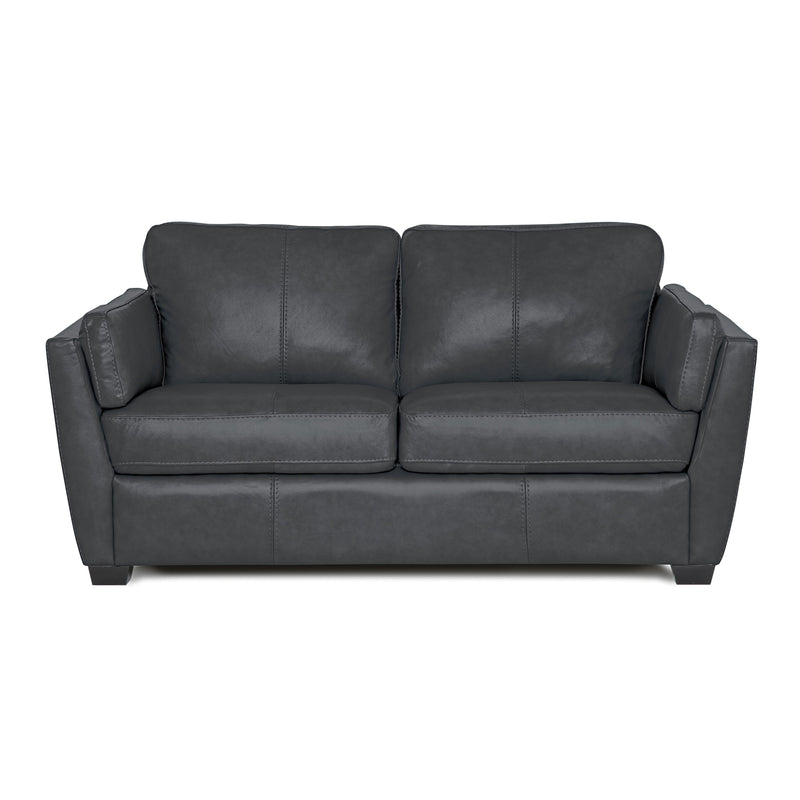 Palliser Burnam Stationary Leather Match Loveseat Burnam 77889-03 Loveseat - Thunder IMAGE 1