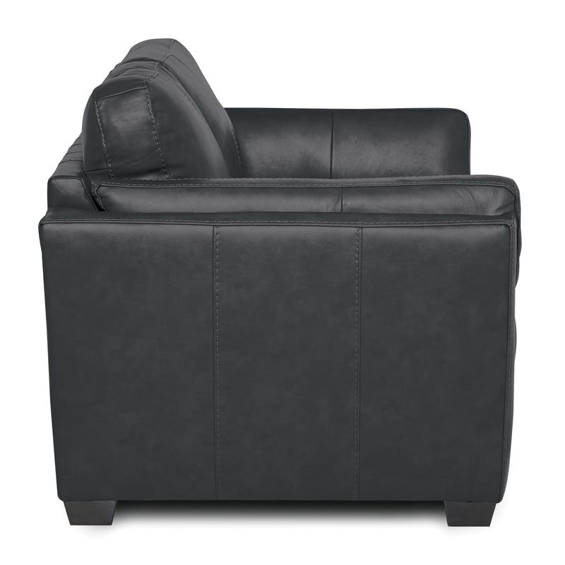 Palliser Burnam Stationary Leather Match Loveseat Burnam 77889-03 Loveseat - Thunder IMAGE 3