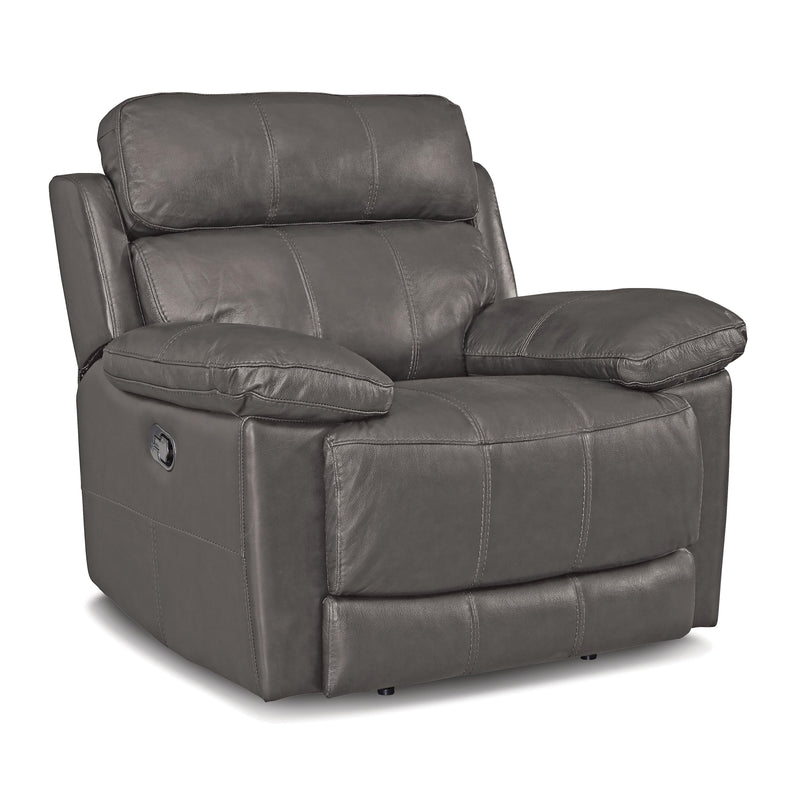 Palliser Finley Power Leather Match Recliner with Wall Recline Finley 41134-31 Wallhugger Power Recliner - Slate IMAGE 2