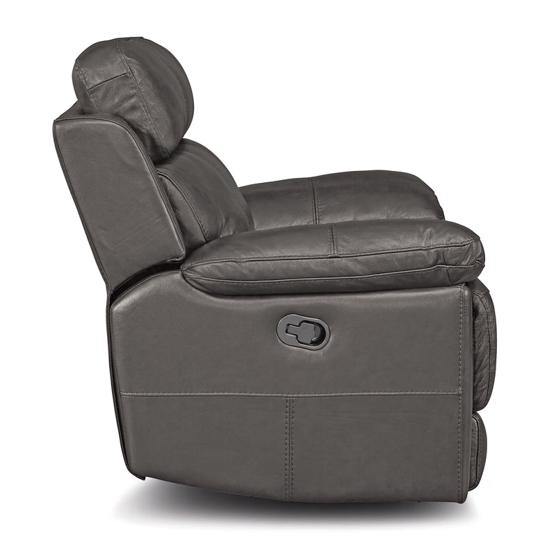 Palliser Finley Power Leather Match Recliner with Wall Recline Finley 41134-31 Wallhugger Power Recliner - Slate IMAGE 5