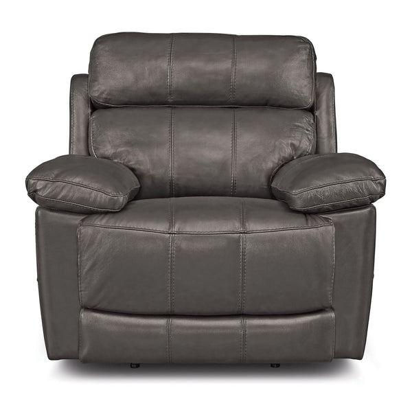 Palliser Finley Leather Match Recliner with Wall Recline Finley 41134-35 Chair Wallhugger Recliner - Slate IMAGE 1