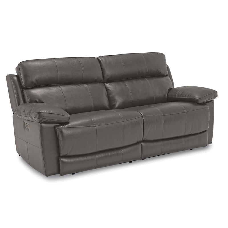 Palliser Finley Power Reclining Leather Match Sofa Finley 41134-5P Sofa Power Recliner - Slate IMAGE 2