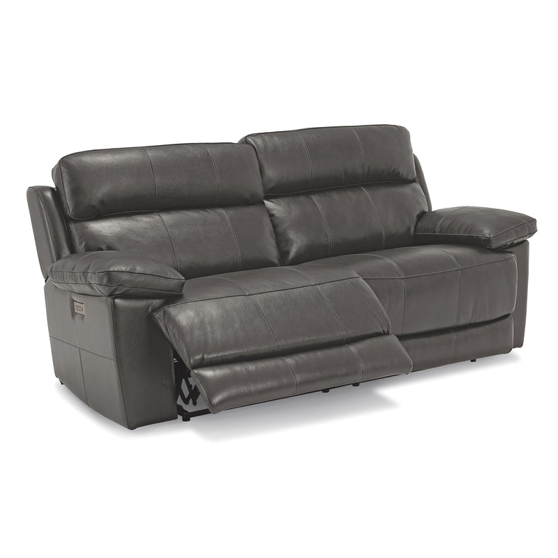 Palliser Finley Power Reclining Leather Match Sofa Finley 41134-5P Sofa Power Recliner - Slate IMAGE 3