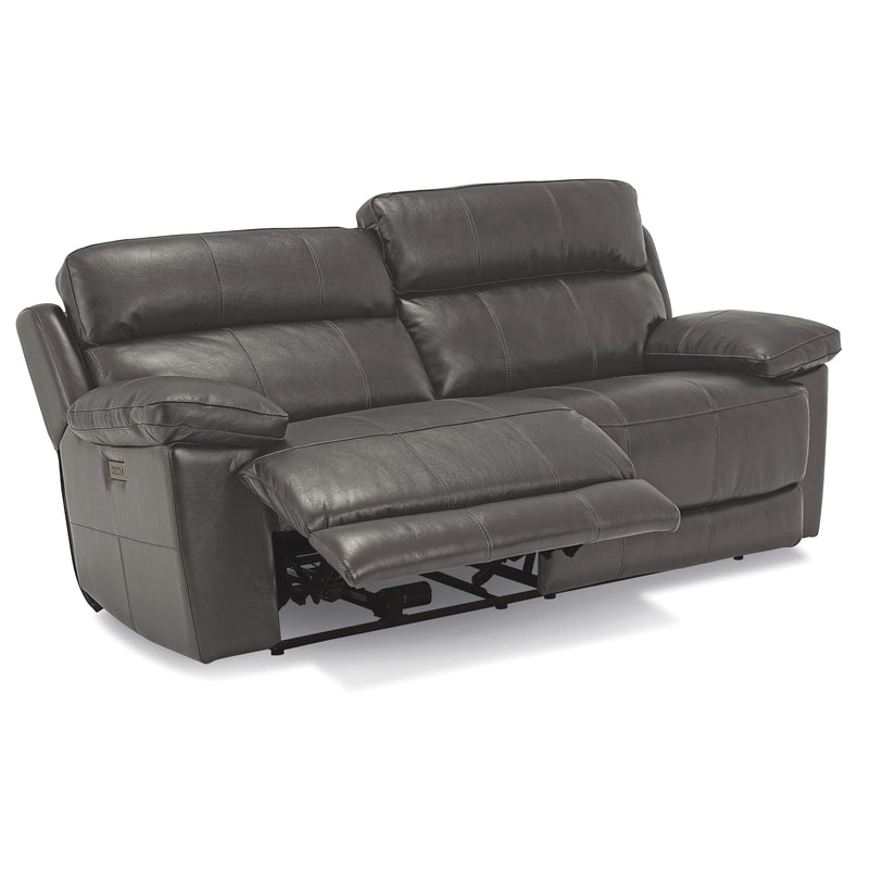 Palliser Finley Power Reclining Leather Match Sofa Finley 41134-5P Sofa Power Recliner - Slate IMAGE 4