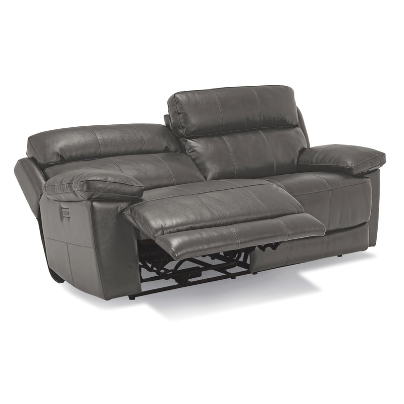 Palliser Finley Power Reclining Leather Match Sofa Finley 41134-5P Sofa Power Recliner - Slate IMAGE 5