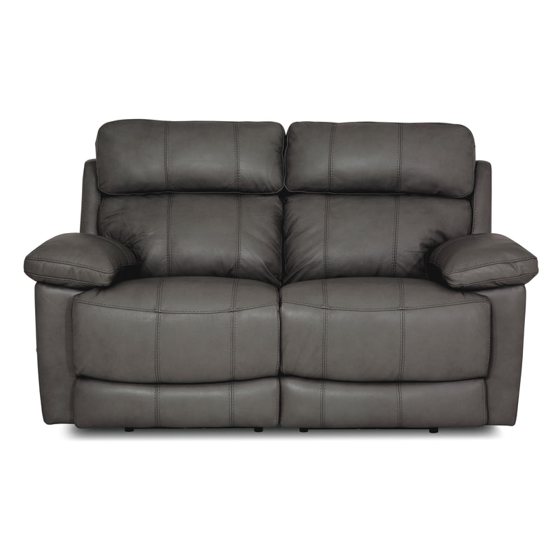 Palliser Finley Power Reclining Leather Match Loveseat Finley 41134-63 Loveseat Power Recliner - Slate IMAGE 1