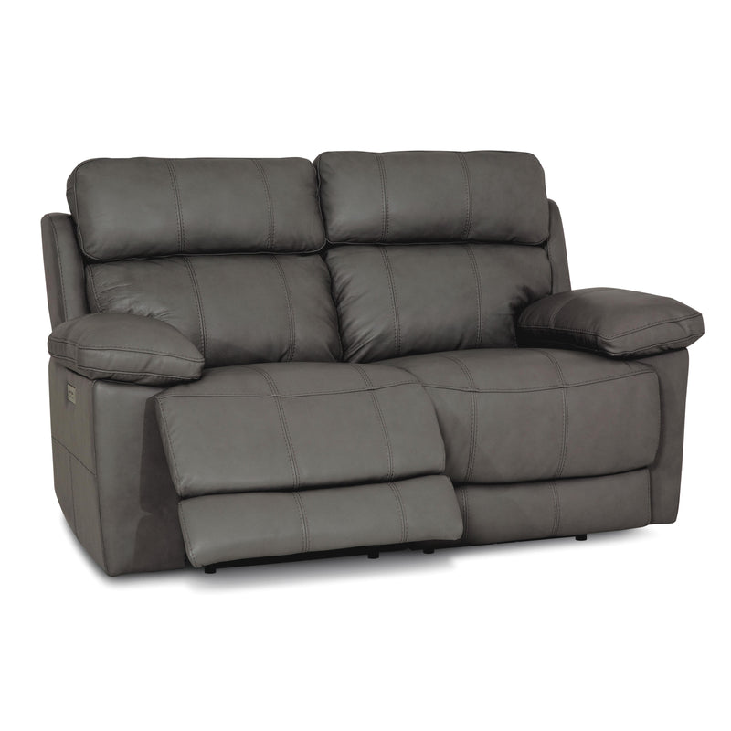 Palliser Finley Power Reclining Leather Match Loveseat Finley 41134-63 Loveseat Power Recliner - Slate IMAGE 3