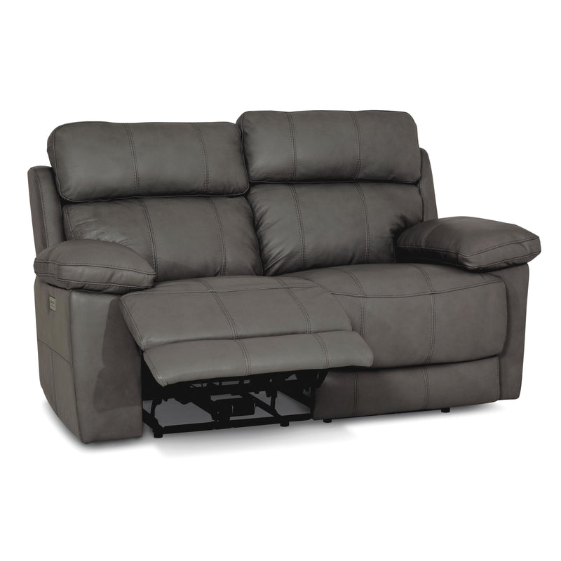 Palliser Finley Power Reclining Leather Match Loveseat Finley 41134-63 Loveseat Power Recliner - Slate IMAGE 4