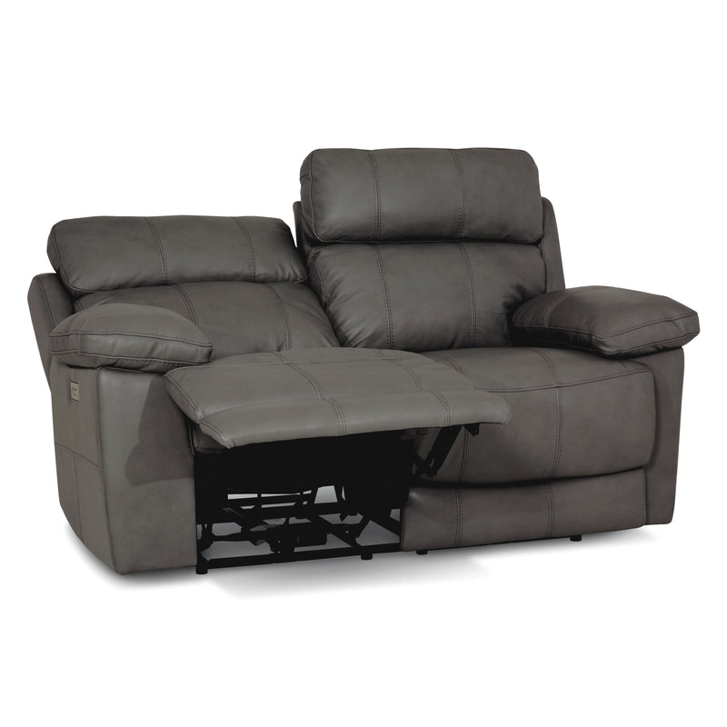 Palliser Finley Power Reclining Leather Match Loveseat Finley 41134-63 Loveseat Power Recliner - Slate IMAGE 5