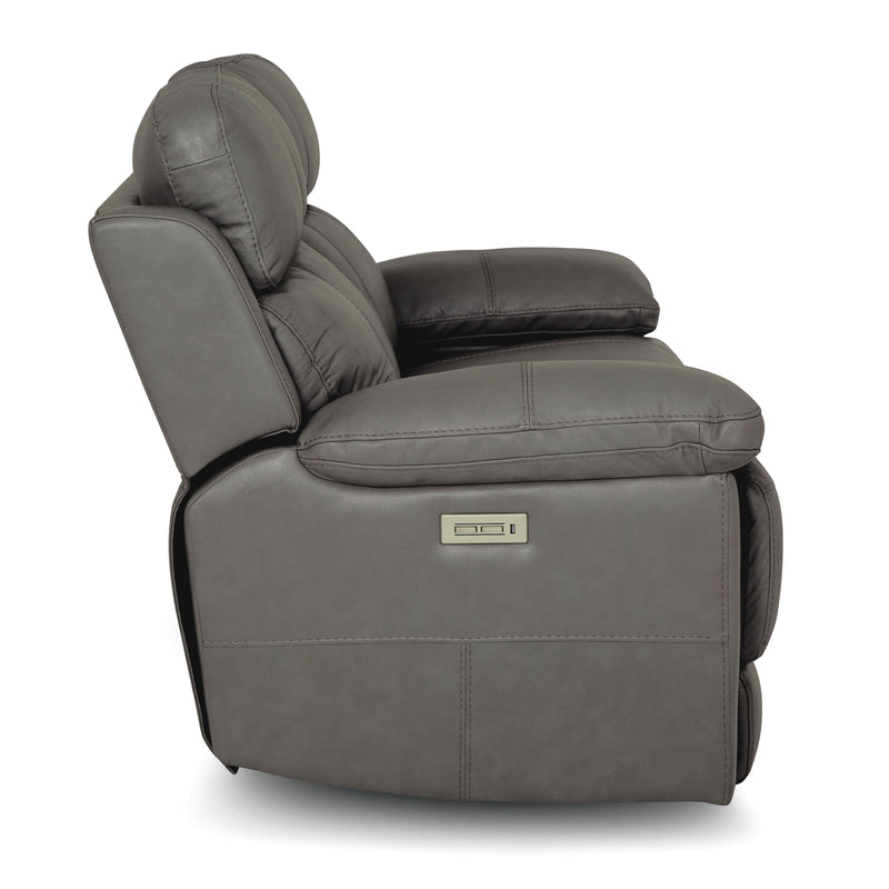 Palliser Finley Power Reclining Leather Match Loveseat Finley 41134-63 Loveseat Power Recliner - Slate IMAGE 6