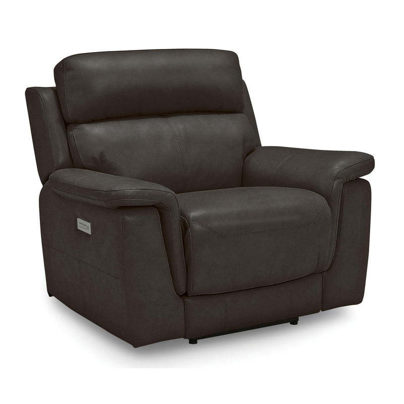 Palliser Granada Power Leather Match Recliner with Wall Recline Granada 41058-31 Wallhugger Power Recliner - Graphite IMAGE 2