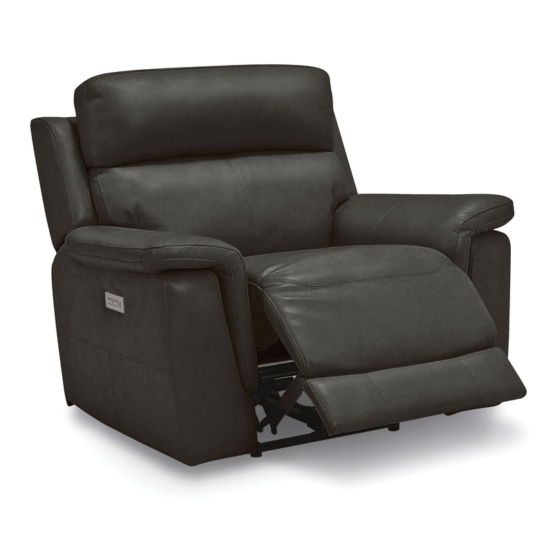 Palliser Granada Power Leather Match Recliner with Wall Recline Granada 41058-31 Wallhugger Power Recliner - Graphite IMAGE 3