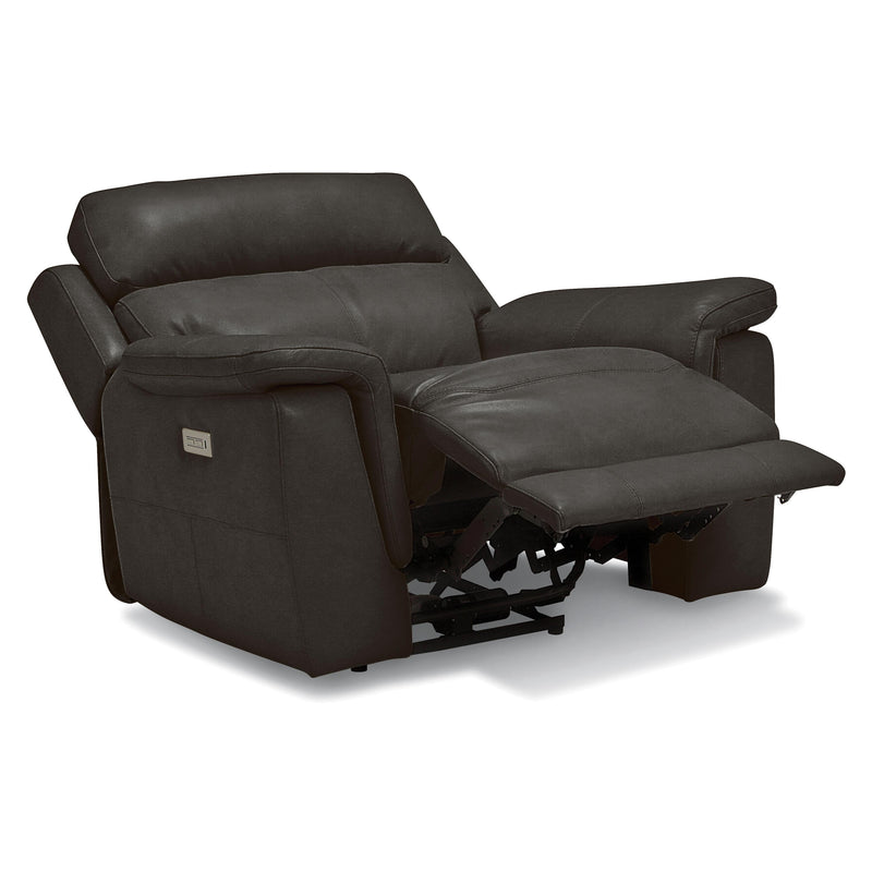 Palliser Granada Power Leather Match Recliner with Wall Recline Granada 41058-31 Wallhugger Power Recliner - Graphite IMAGE 5