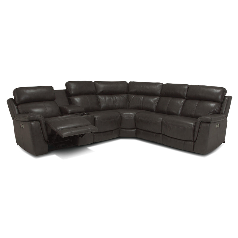 Palliser Granada Reclining Leather 6 pc Sectional 41058-47/41058-W2/41058-10/41058-09/41058-10/41058-46-GRADE100-GRAPHITE IMAGE 3