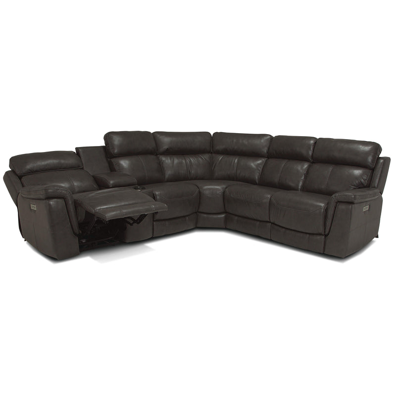 Palliser Granada Reclining Leather 6 pc Sectional 41058-47/41058-W2/41058-10/41058-09/41058-10/41058-46-GRADE100-GRAPHITE IMAGE 4