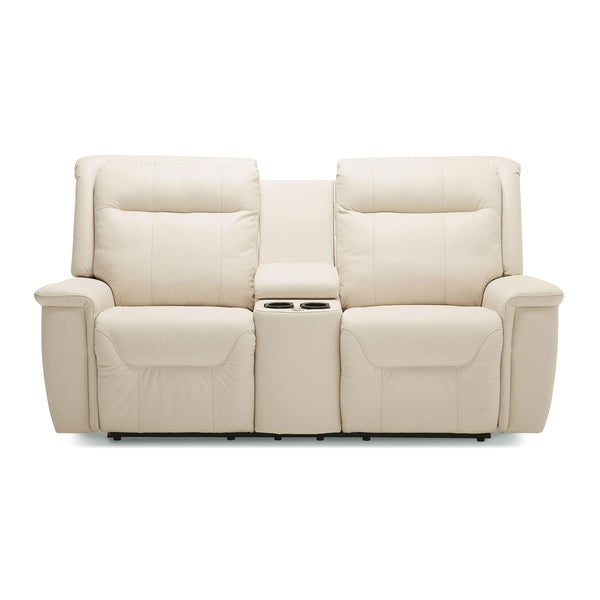 Palliser Strata Power Reclining Leather Loveseat with Console 40123-CH-TULSAII-BISQUE IMAGE 1