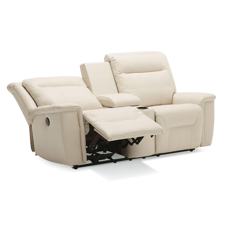 Palliser Strata Power Reclining Leather Loveseat with Console 40123-CH-TULSAII-BISQUE IMAGE 5