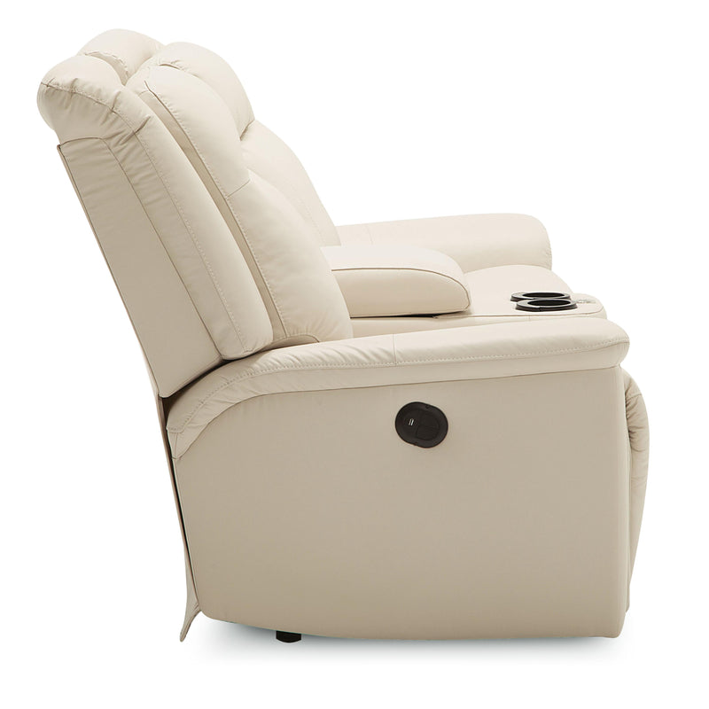 Palliser Strata Power Reclining Leather Loveseat with Console 40123-CH-TULSAII-BISQUE IMAGE 6