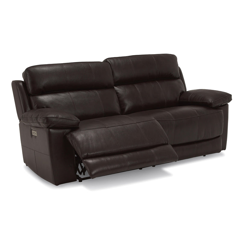 Palliser Finley Power Reclining Leather Match Sofa Finley 41134-5P Sofa Power Recliner - Chocolate IMAGE 3