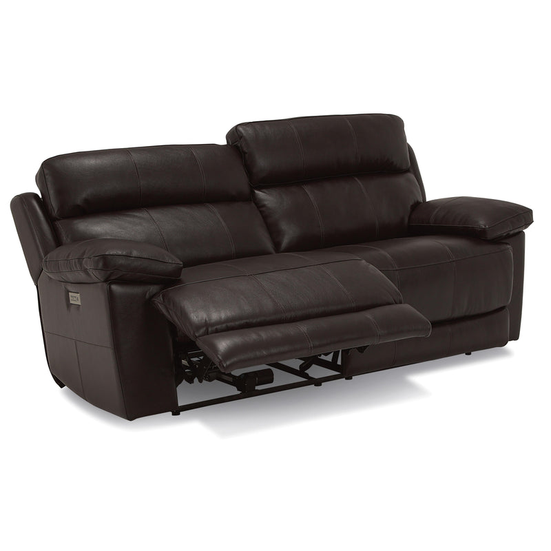 Palliser Finley Power Reclining Leather Match Sofa Finley 41134-5P Sofa Power Recliner - Chocolate IMAGE 4