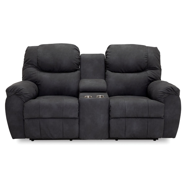 Palliser Whitehorse Reclining Fabric Loveseat with Console 41074-58-DENVER-COAL IMAGE 1