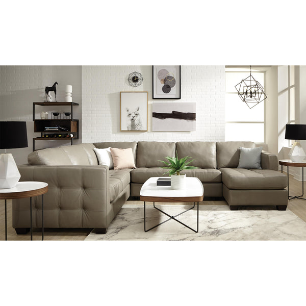 Palliser Barrett Leather 3 pc Sectional 77558-14/77558-15/77558-39-ALLEGRO-CHROME IMAGE 1