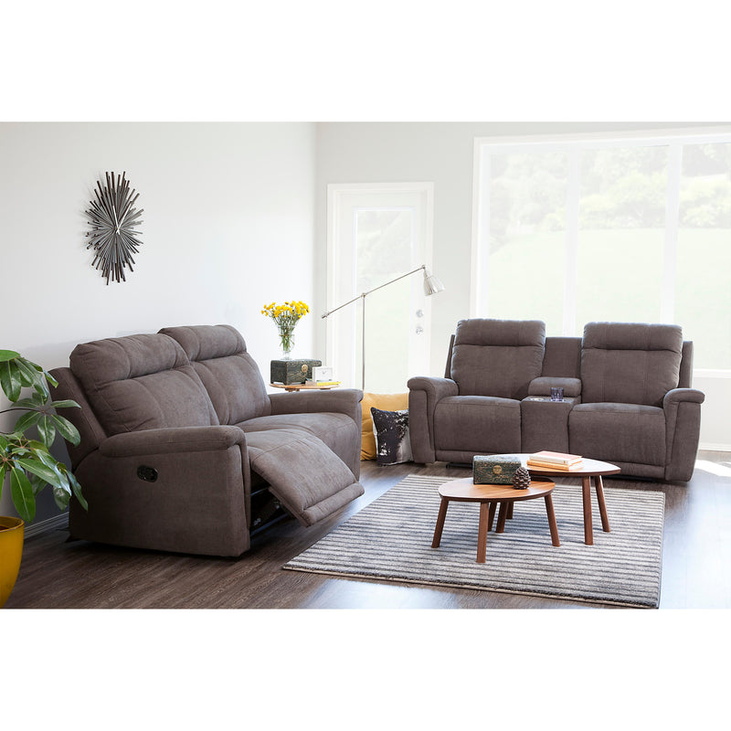 Palliser Westpoint Reclining Fabric Loveseat with Console 41121-58-CAPRICE-GRANITE IMAGE 3