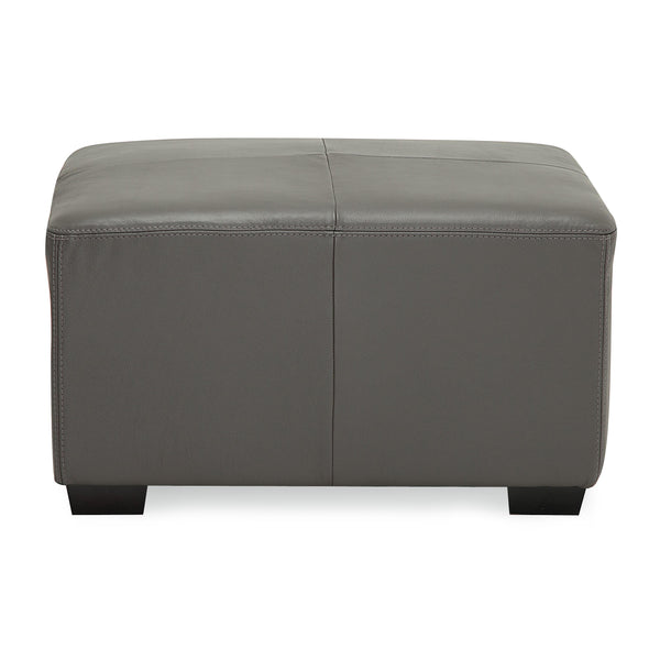 Palliser Reed Leather Ottoman 77289-04-BROADWAY-GRANITE IMAGE 1