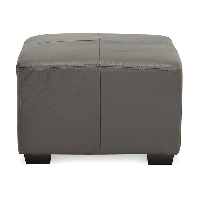 Palliser Reed Leather Ottoman 77289-04-BROADWAY-GRANITE IMAGE 3