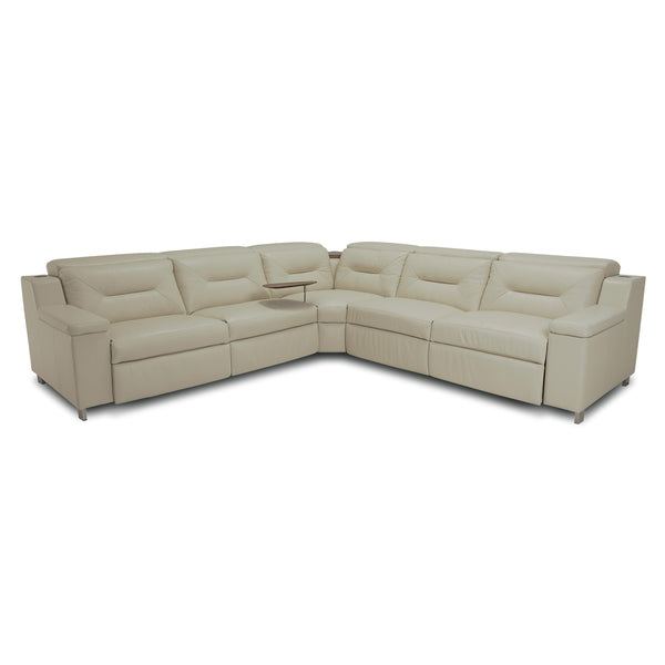 Palliser Apex Power Reclining Leather 3 pc Sectional 44008-7W/44008-1L/44008-6W-REIN-PARCHMENT IMAGE 1