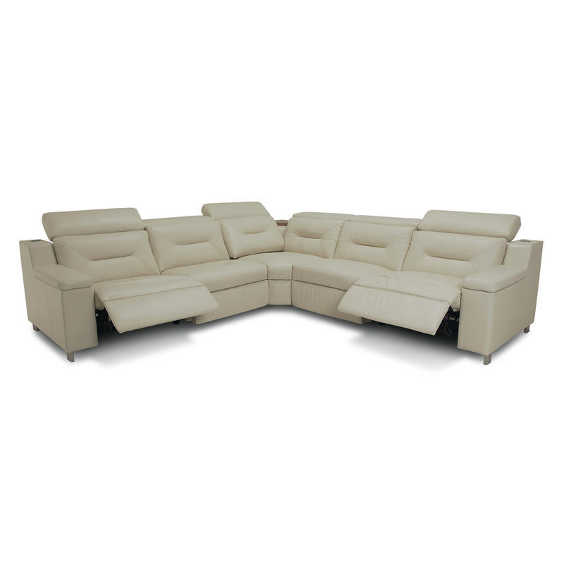 Palliser Apex Power Reclining Leather 3 pc Sectional 44008-7W/44008-1L/44008-6W-REIN-PARCHMENT IMAGE 5