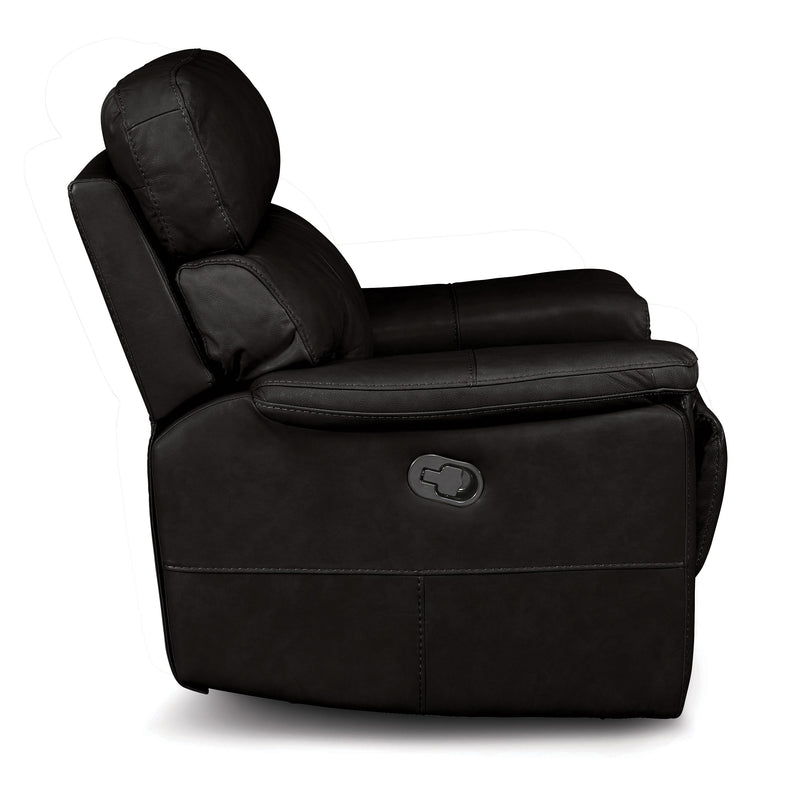 Palliser Powell Power Leather Match Recliner with Wall Recline 41135-31-GRADE100-ONYX IMAGE 4