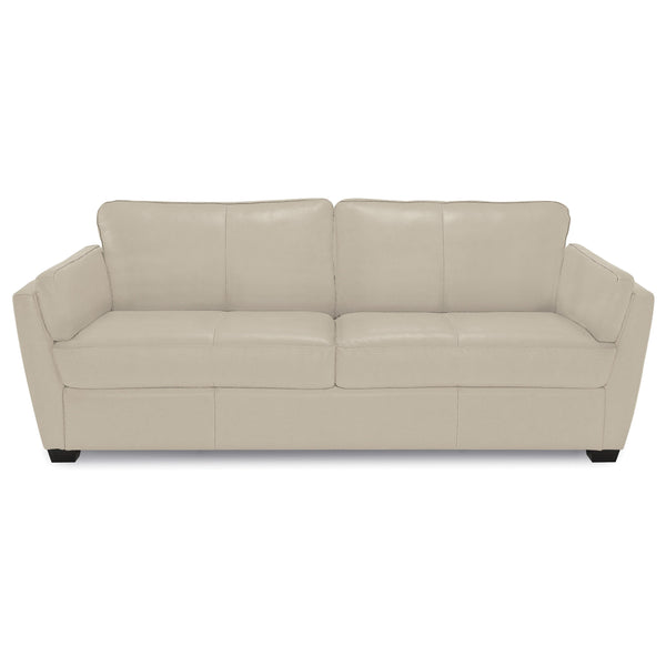 Palliser Burnam Stationary Leather Match Sofa Burnam 77889-01 Sofa - Pearl IMAGE 1