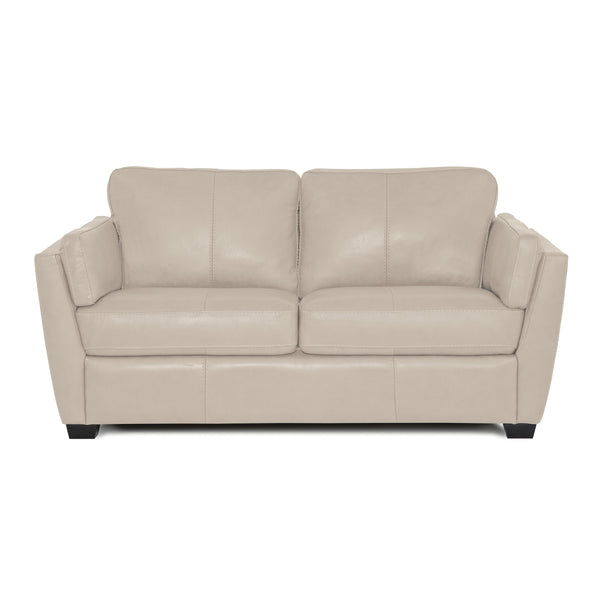 Palliser Burnam Stationary Leather Match Loveseat Burnam 77889-03 Loveseat - Pearl IMAGE 1