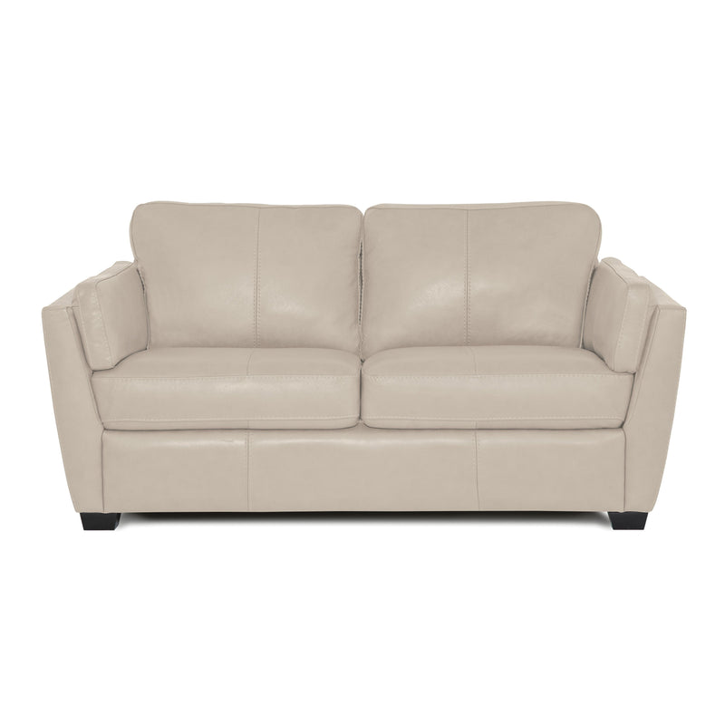 Palliser Burnam Stationary Leather Match Loveseat Burnam 77889-03 Loveseat - Pearl IMAGE 1