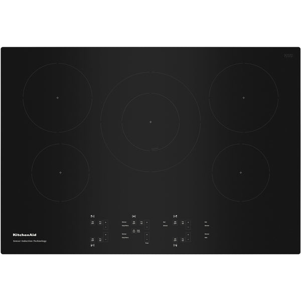 KitchenAid 30-inch Built-In Electric Induction Cooktop KCIG550JBL IMAGE 1