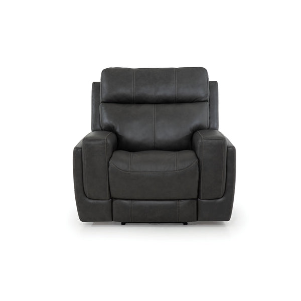 Palliser Hargrave Power Leather Match Recliner with Wall Recline 41023-L9-GRADE100-GRAPHITE IMAGE 1