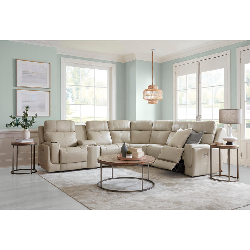 Palliser Hargrave Power Reclining Leather Match 6 pc Sectional 41023-L2/41023-L3/41023-9X/41023-10/41023-K2/41023-L1-GRADE100-PEARL IMAGE 3