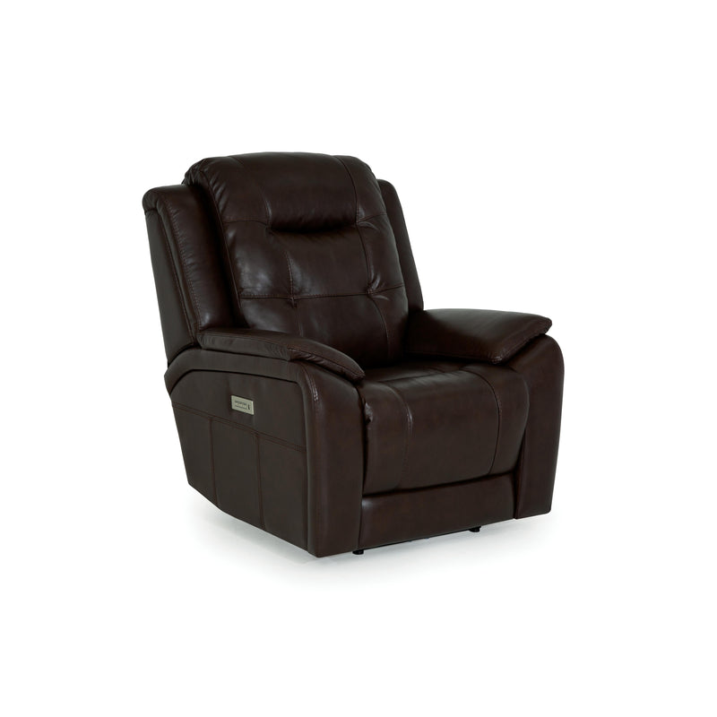 Palliser Valour Power Leather Match Recliner with Wall Recline 41024-L9-GRADE100-WALNUT IMAGE 2