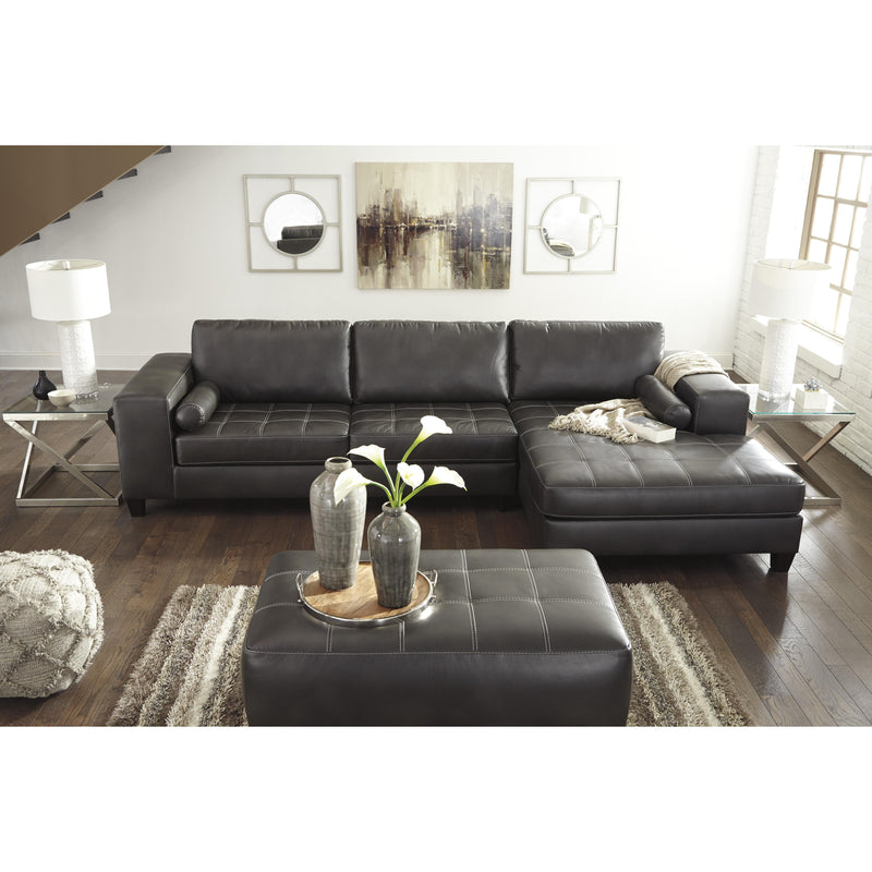 Signature Design by Ashley Nokomis Leather Look 2 pc Sectional 8772166/8772117 IMAGE 10