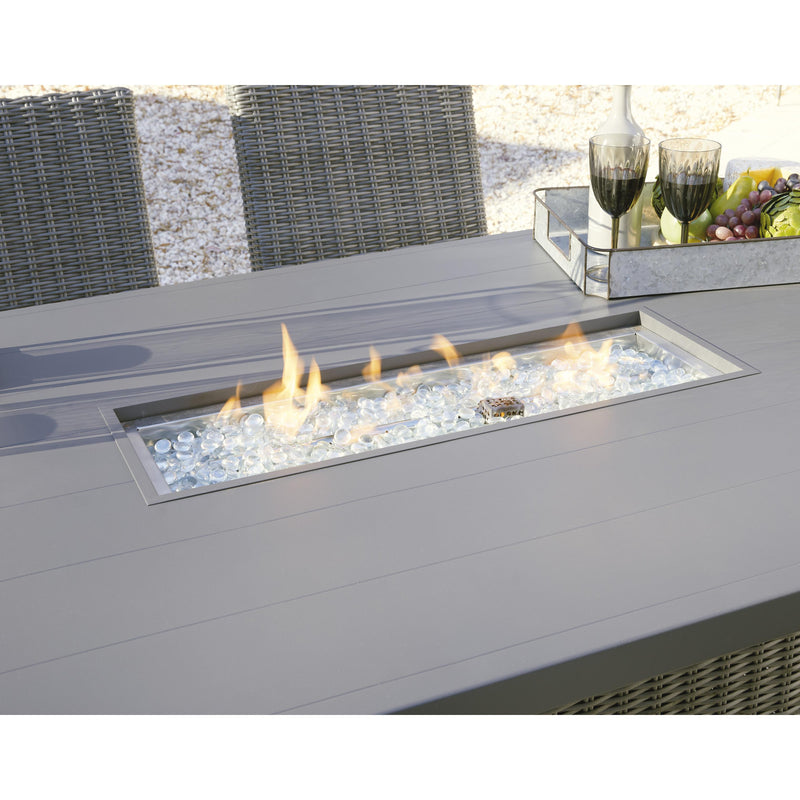 Signature Design by Ashley Palazzo P520-665 Rectangular Bar Table with Fire Pit IMAGE 11