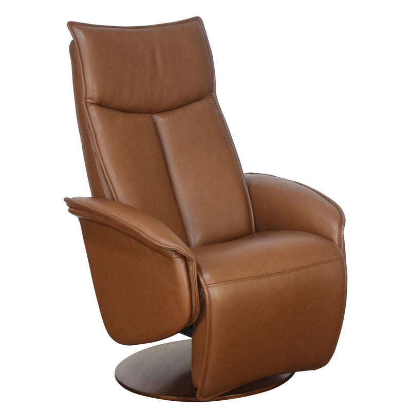 Palliser Q90 Power Swivel Leather Recliner 44100-42-BRONCO-GINGER IMAGE 1