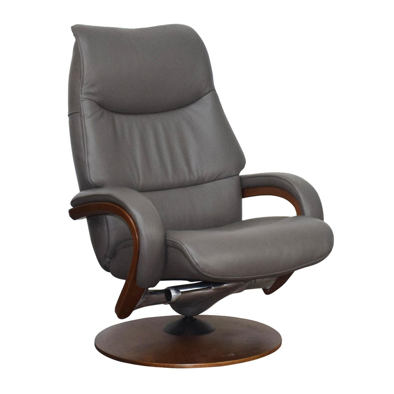 Palliser Q14 Power Swivel Leather Recliner 50014-02-BRONCO-CARBON IMAGE 5