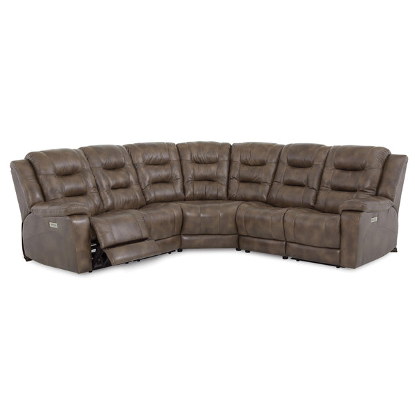 Palliser Leighton Power Reclining Leather 5 pc Sectional 41063-67/41063-10/41063-9X/41063-10/41063-66-ALFRESCO-TOREADOR IMAGE 1