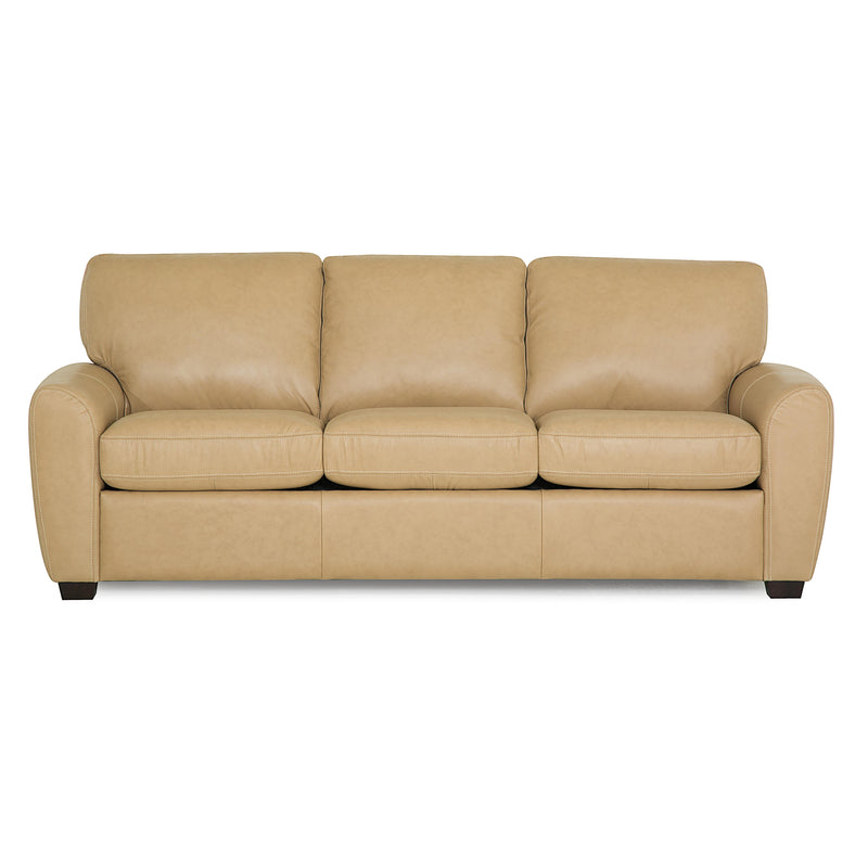 Palliser Connecticut Leather Queen Sofabed 77881-22-CLASSIC-WHEAT IMAGE 1