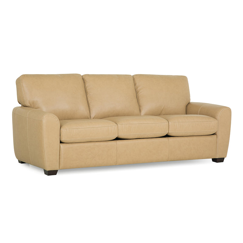 Palliser Connecticut Leather Queen Sofabed 77881-22-CLASSIC-WHEAT IMAGE 2