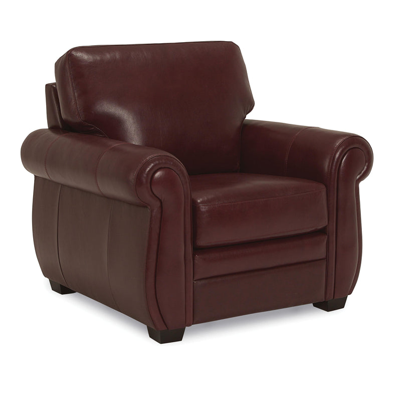 Palliser Borrego Stationary Leather Match Chair 77890-02-GRADE100-GARNET IMAGE 2