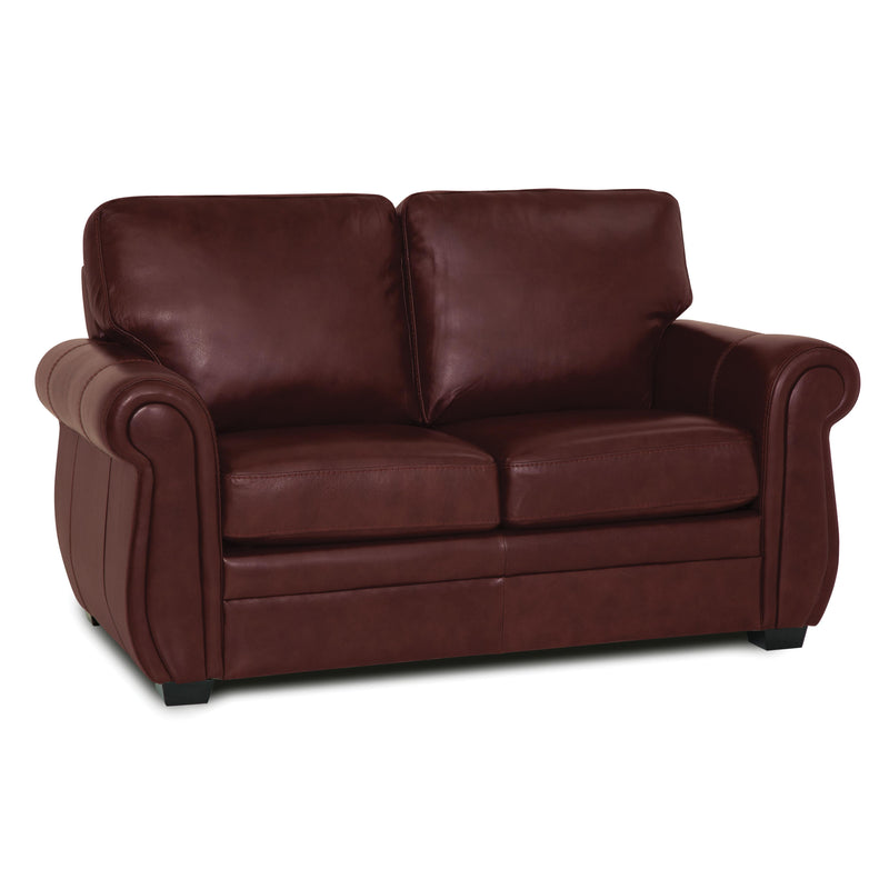 Palliser Borrego Stationary Leather Match Loveseat 77890-03-GRADE100-GARNET IMAGE 2